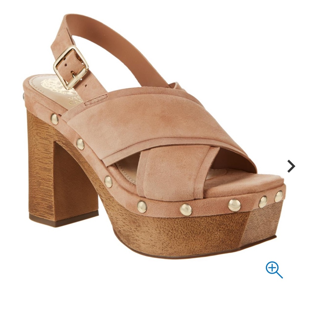 NWT - VINCE CAMUTO “Jeneyva” Suede Slingback Platform Sandals